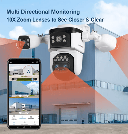 LS VISION 20MP 4Lens Outdoor WiFi PTZ Security Camera With 10X Zoom  Smart AutoTracking 3