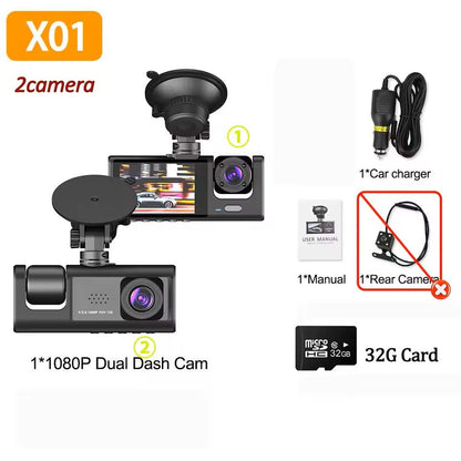 1080P Car Dash Cam With Front And Rear Cameras And Night Vision 8