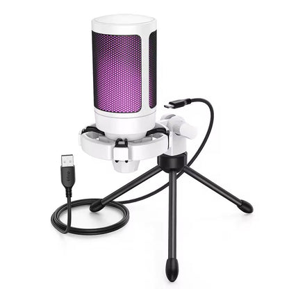 RGB USB Gaming Microphone With Touch Mute And Tripod Stand 6
