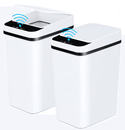 Touchless Slim Sensor Trash Can Set for Bathroom Bedroom or Office