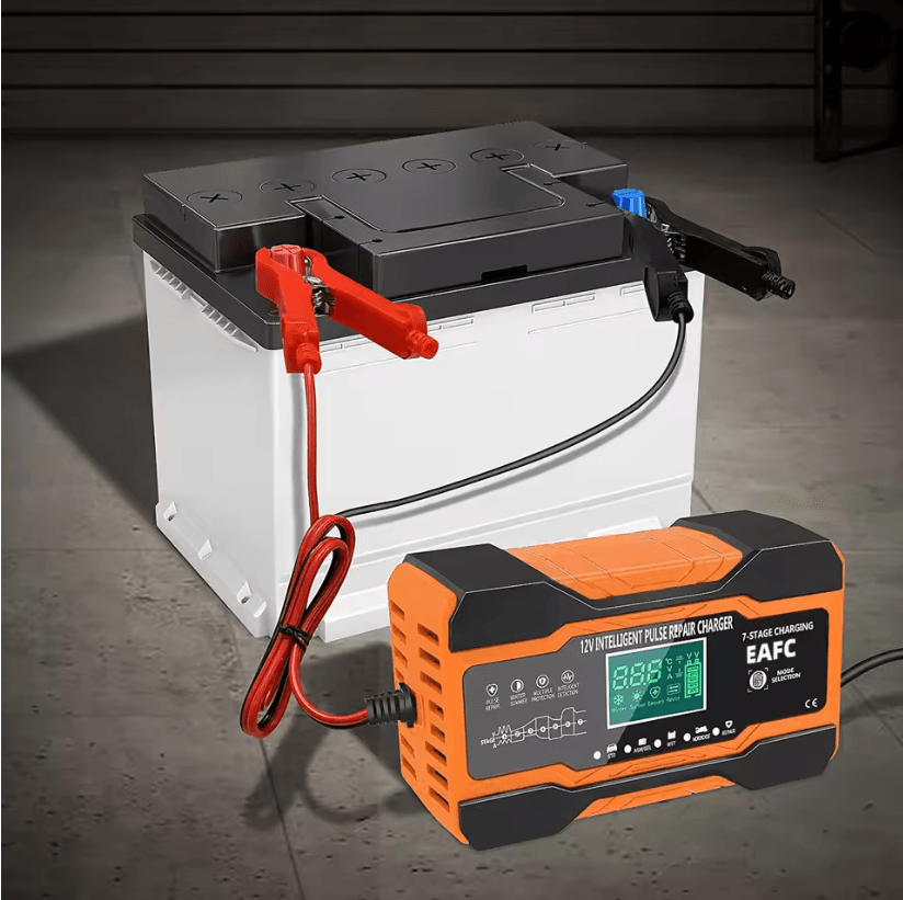 Smart 12V 24V Battery Charger With Pulse Repair For Car AGM GEL And Lead Acid Batteries 1