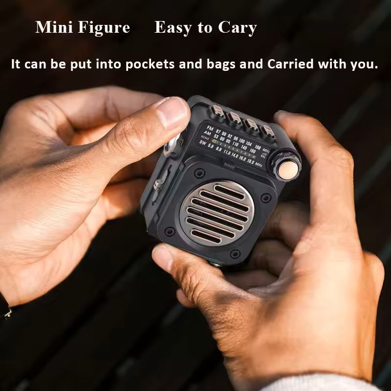 Portable Bluetooth Radio With FM AM SW And LED Flashlight 4