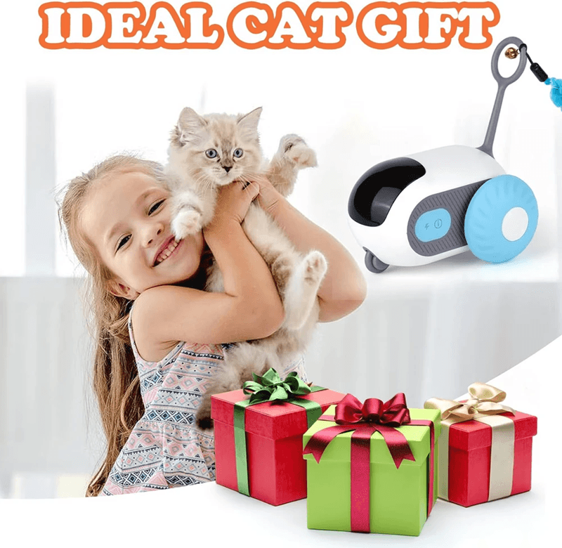 Interactive Smart Cat Toy Car With Auto And Remote Control Modes 4