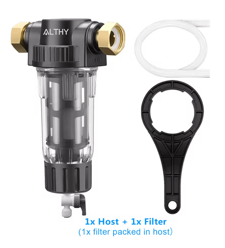 Whole House Spin Down Sediment Water Filter With Stainless Steel Mesh And Backwash System 5