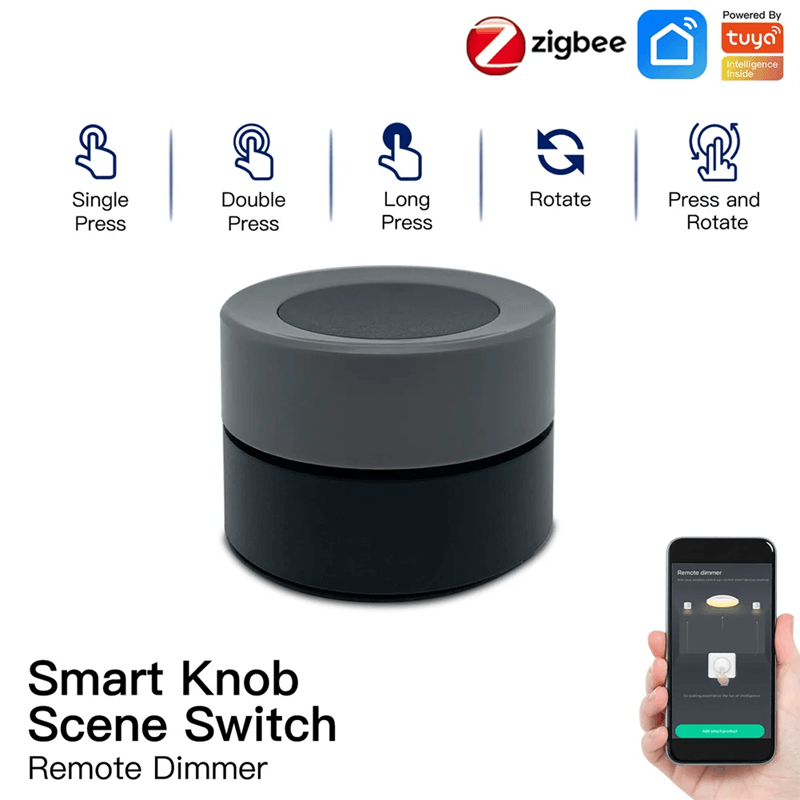 MOES Tuya Zigbee Smart Knob Switch with Scene Control for Smart Life App