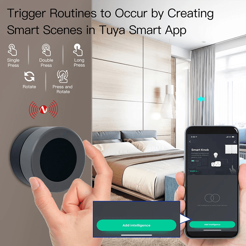 MOES Tuya Zigbee Smart Knob Switch With Scene Control For Smart Life App 3