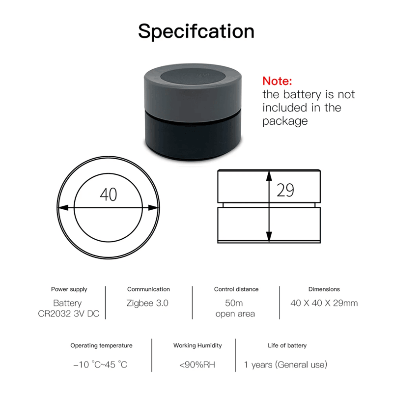 MOES Tuya Zigbee Smart Knob Switch With Scene Control For Smart Life App 6