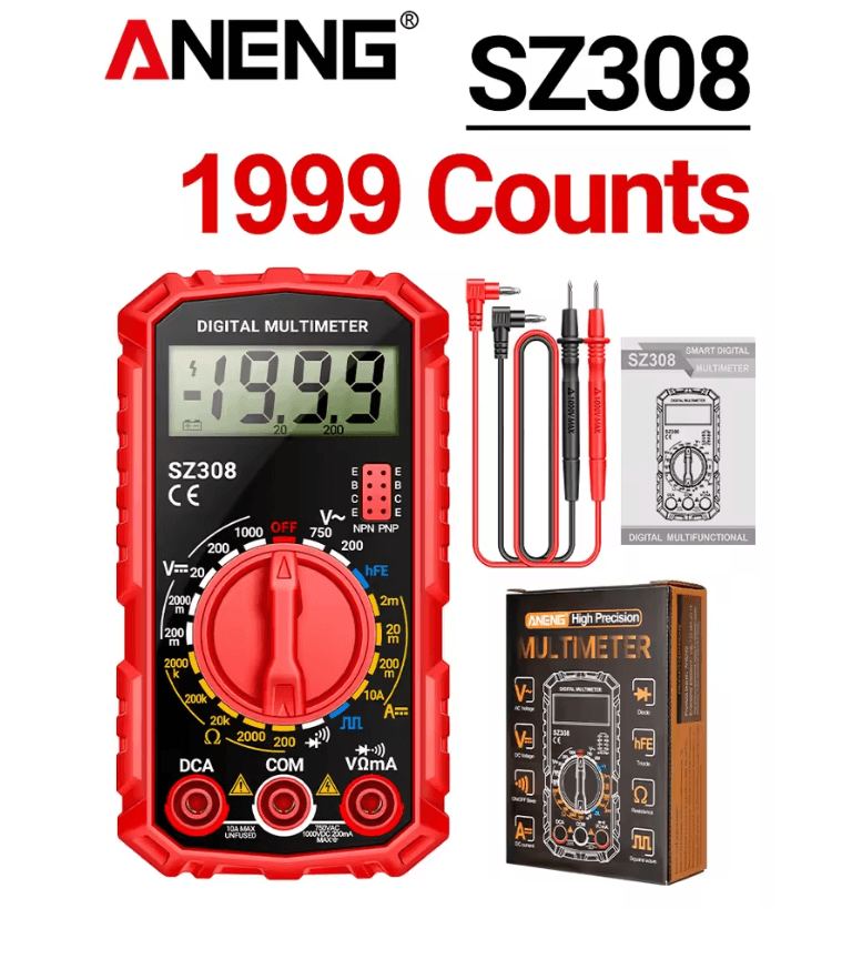 ANENG SZ308 Digital Multimeter With Square Wave And HFE Testing 3