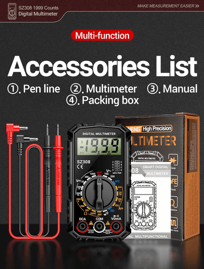 ANENG SZ308 Digital Multimeter With Square Wave And HFE Testing 2
