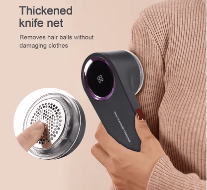 Rechargeable Fabric Shaver And Lint Remover With LED Display For Clothes And Furniture 1