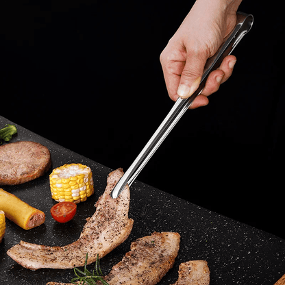Stainless Steel Grill Tongs With Non Slip Grip For BBQ Cooking And Kitchen Use 2