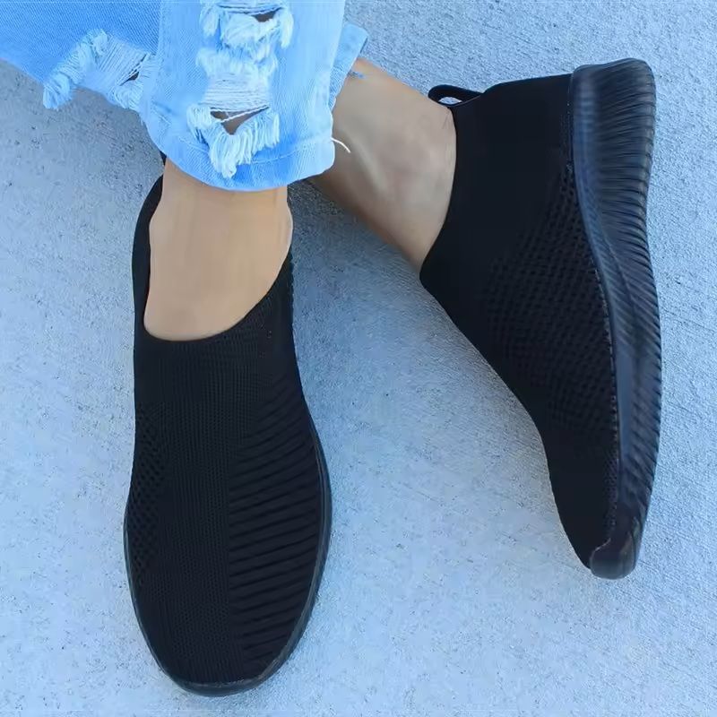 Womens White SlipOn Casual Sneakers 8