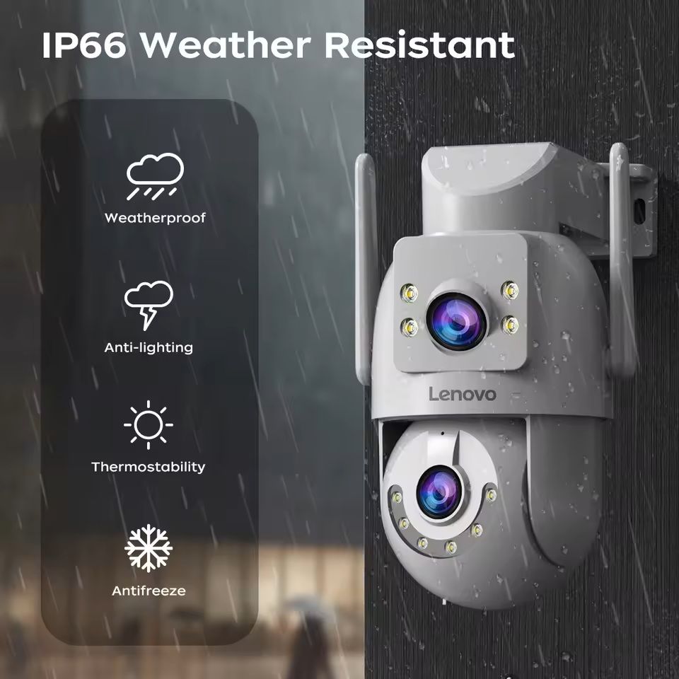 4K Dual Lens PTZ Security Camera with Auto Tracking and Night Vision