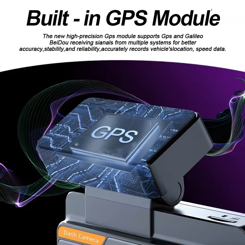 4K Dual Lens Mini Dash Cam With GPS WiFi And Night Vision 5