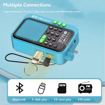 Mini Portable FM Radio Bluetooth Speaker With MP3 Player 5