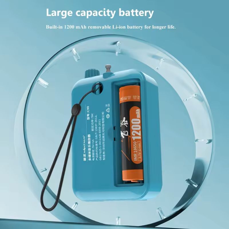 Mini Portable FM Radio Bluetooth Speaker With MP3 Player 1