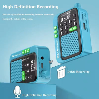 Mini Portable FM Radio Bluetooth Speaker With MP3 Player 4