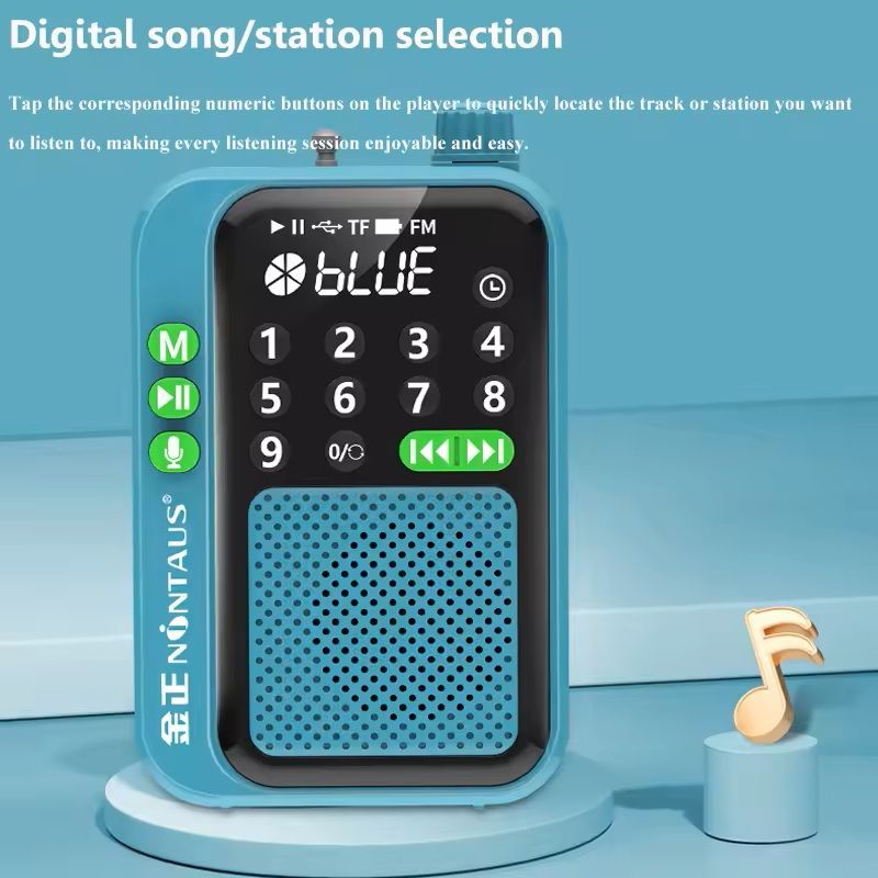 Mini Portable FM Radio Bluetooth Speaker With MP3 Player 3