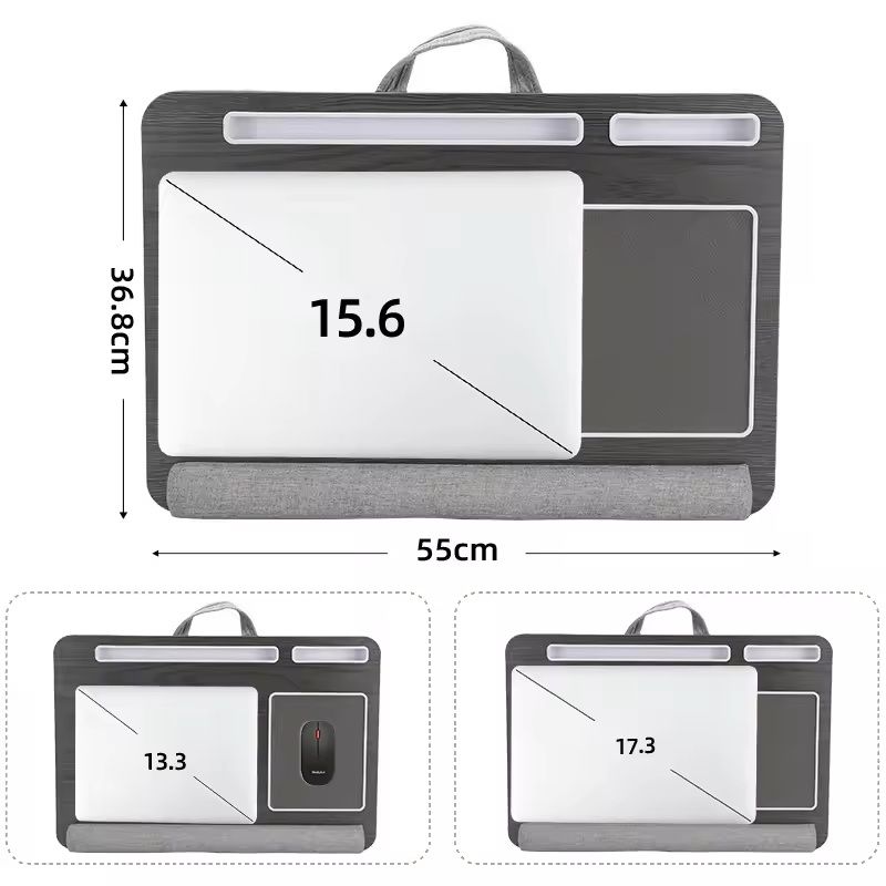 Portable MultiPurpose Laptop Desk With Mouse Pad And AntiSlip Bar 4