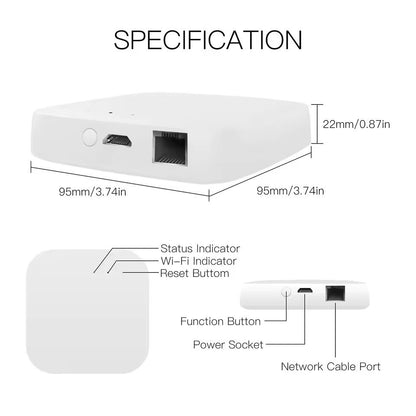 Smart Wired MultiMode Gateway Hub With ZigBee And Bluetooth Mesh 2