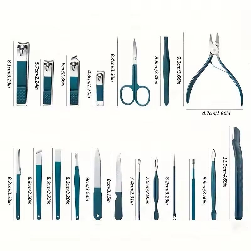 Stainless Steel Manicure And Pedicure Kit With Travel Case 4