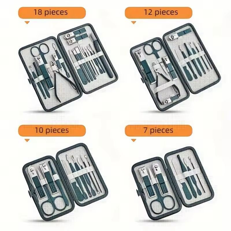 Stainless Steel Manicure And Pedicure Kit With Travel Case 5