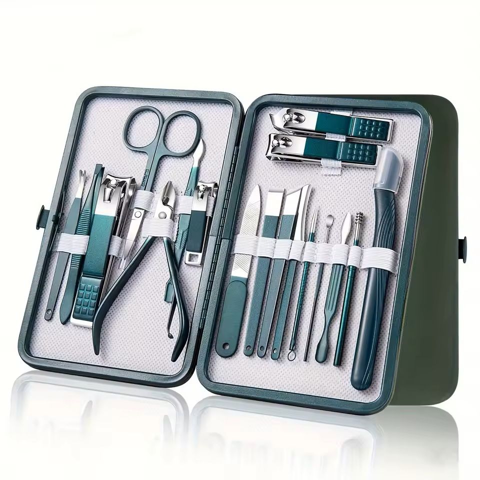 Stainless Steel Manicure And Pedicure Kit With Travel Case 7