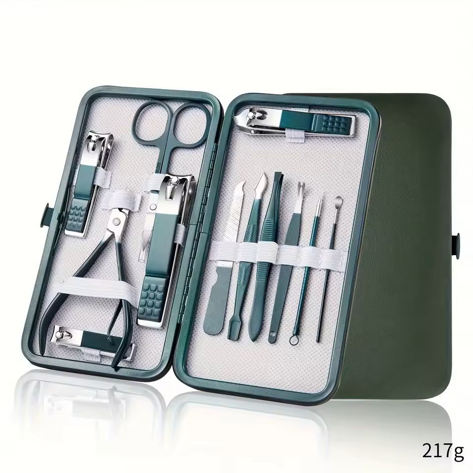 Stainless Steel Manicure And Pedicure Kit With Travel Case 8