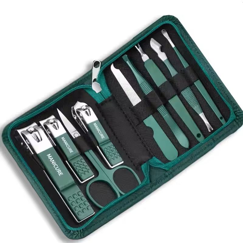 Stainless Steel Manicure And Pedicure Kit With Travel Case 10