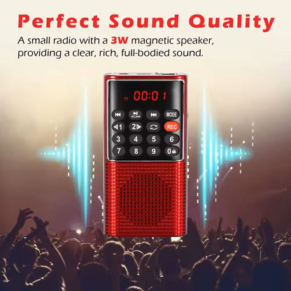 Mini Portable Pocket FM Radio With MP3 Player And Recorder 3