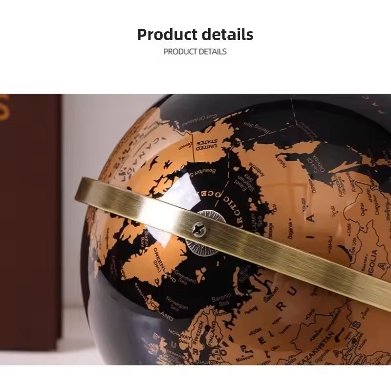 Creative Metal Rotating Globe For Desk And Classroom Decor 1