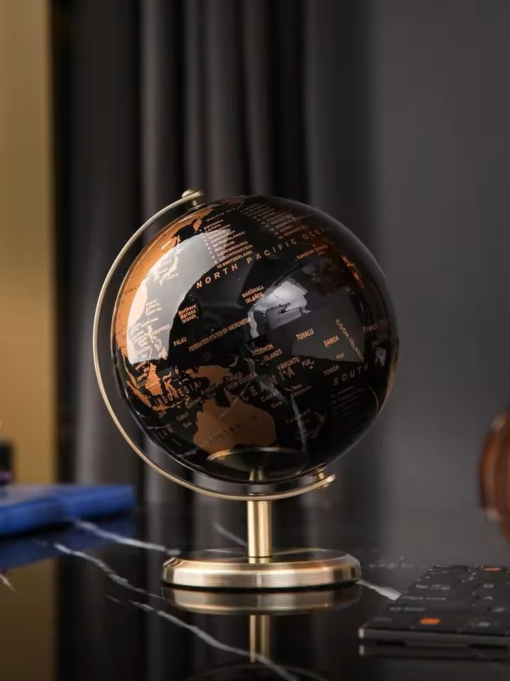 Creative Metal Rotating Globe For Desk And Classroom Decor 2
