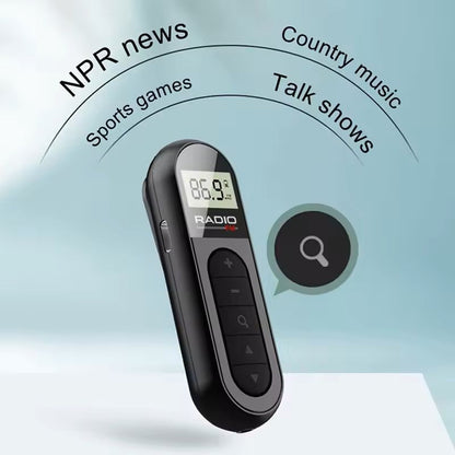 Mini Pocket FM Radio With Backlight Display And TypeC Charging 3