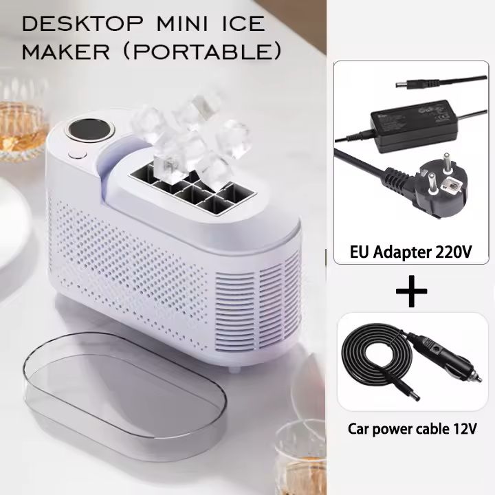 Portable Small Ice Maker For Home Office And Car Use 10