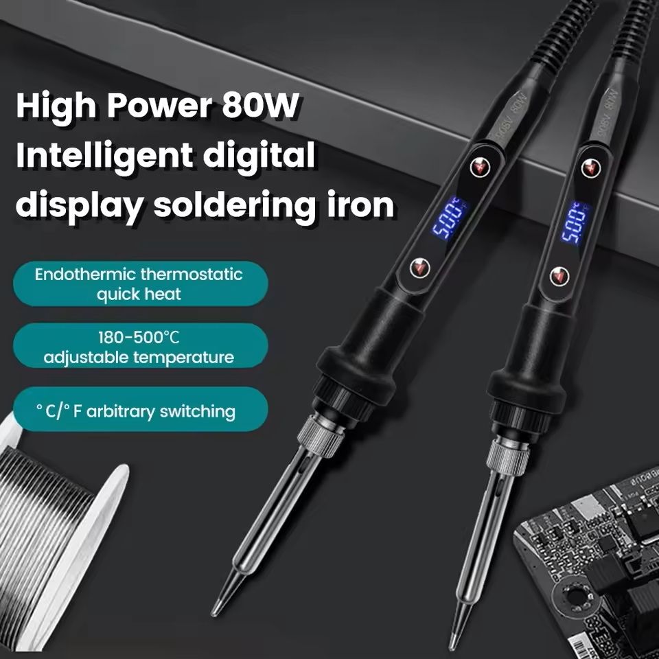 Electric Soldering Iron Kit With Adjustable Temperature And LCD Display 1