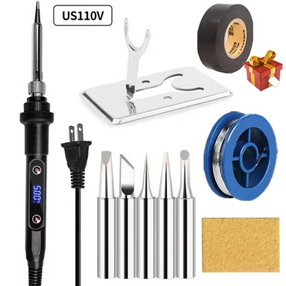 Electric Soldering Iron Kit With Adjustable Temperature And LCD Display 9