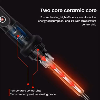Electric Soldering Iron Kit With Adjustable Temperature And LCD Display 2
