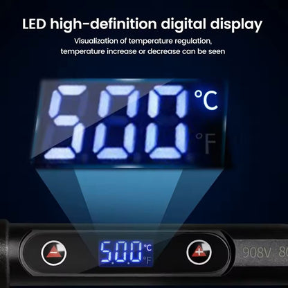 Electric Soldering Iron Kit With Adjustable Temperature And LCD Display 4