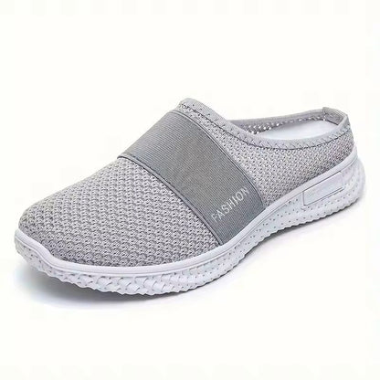 Womens Solid Color Soft Sole Platform Mules 9