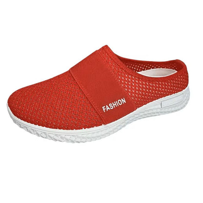 Womens Solid Color Soft Sole Platform Mules 12