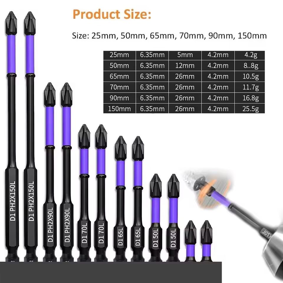 Magnetic Screwdriver Bits Set For Power Tools 3
