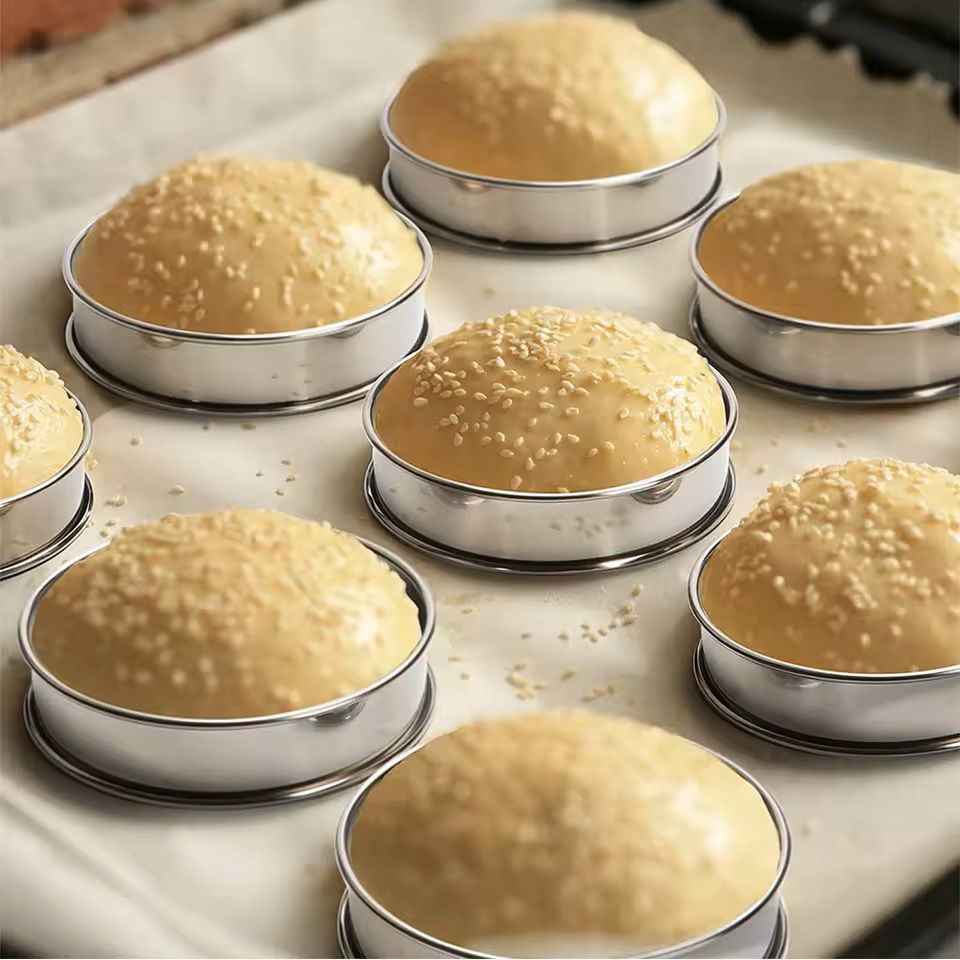 Stainless Steel Tart Ring Set For Baking And Pastry 2pcs 1