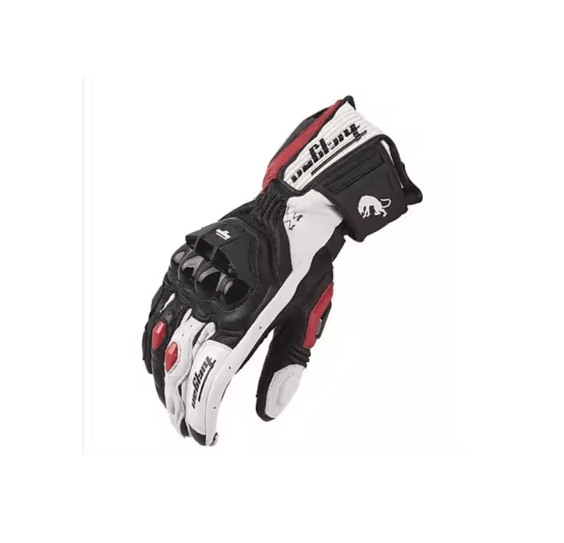 Mens Protective Leather Motorcycle Gloves With Touch Screen Control 5