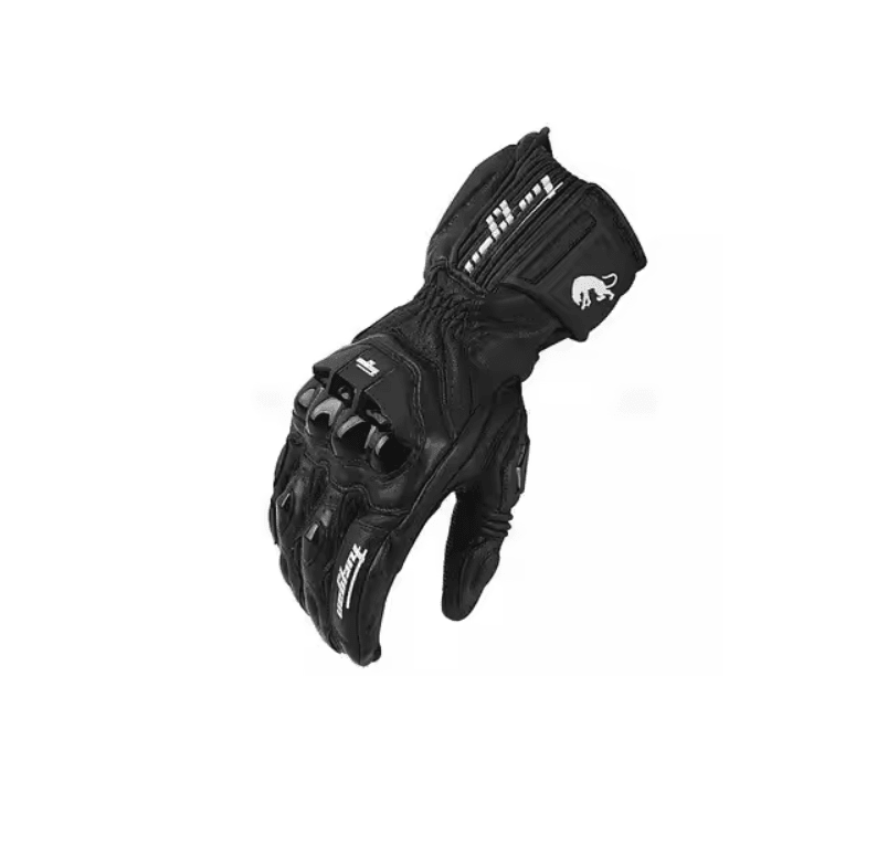 Mens Protective Leather Motorcycle Gloves With Touch Screen Control 4