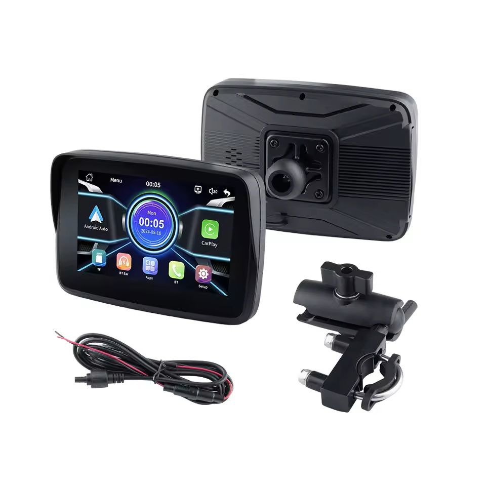 5Inch Wireless CarPlay And Android Auto Motorcycle Display Screen 4