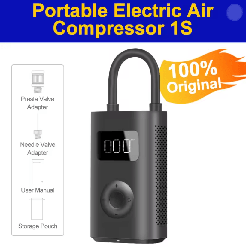 Xiaomi Portable Electric Air Pump 150PSI With LED And Type C Recharge 1