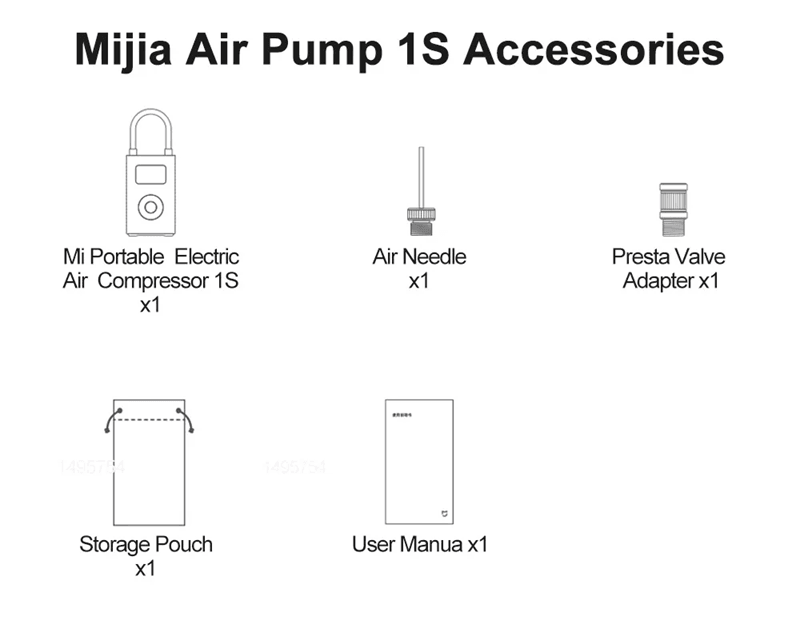 Xiaomi Portable Electric Air Pump 150PSI With LED And Type C Recharge 7
