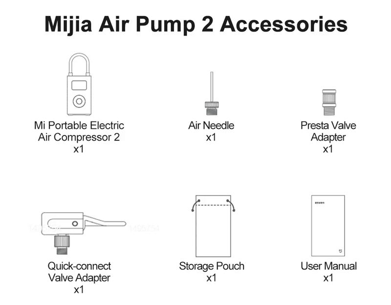 Xiaomi Portable Electric Air Pump 150PSI With LED And Type C Recharge 8