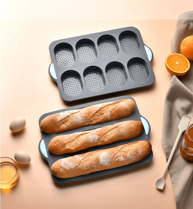 Non Stick Silicone Baguette Baking Tray For Bread And Pastry Making 2
