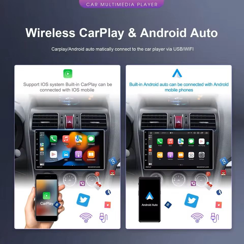 9Inch Android Car Multimedia Player With CarPlay And Bluetooth 1